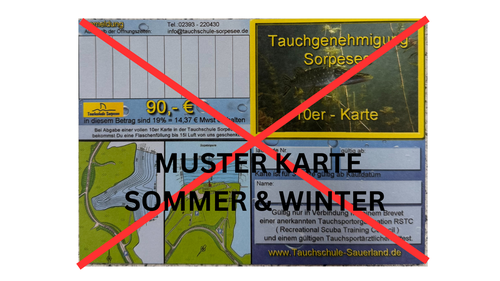 Z-10er Karte Tauchplätze Sorpesee